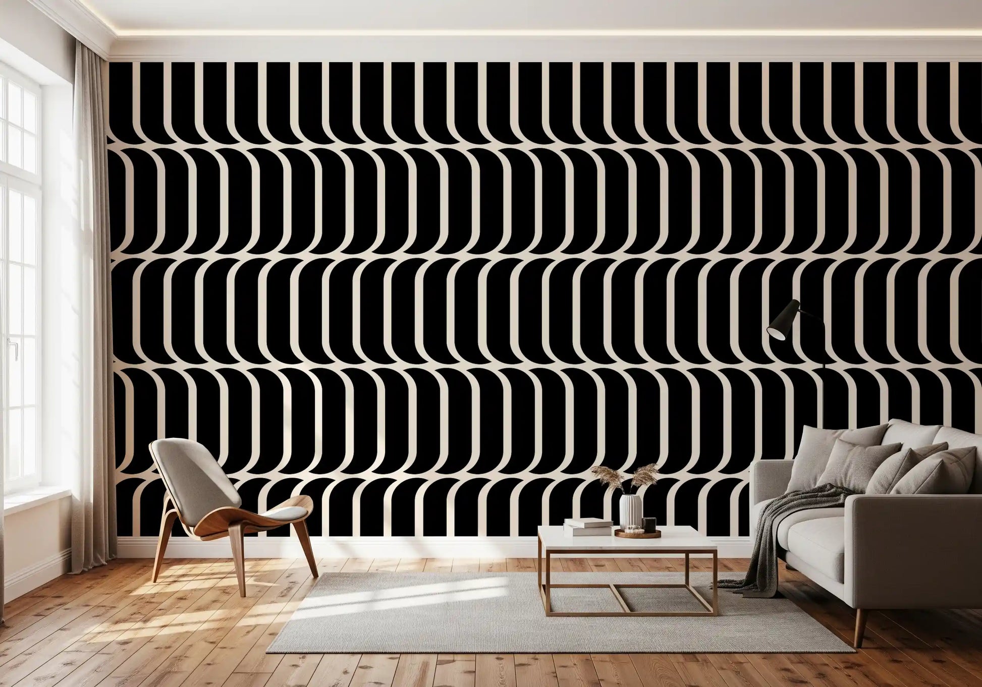 Minimalist Arch Geometric Wallpaper⁠
