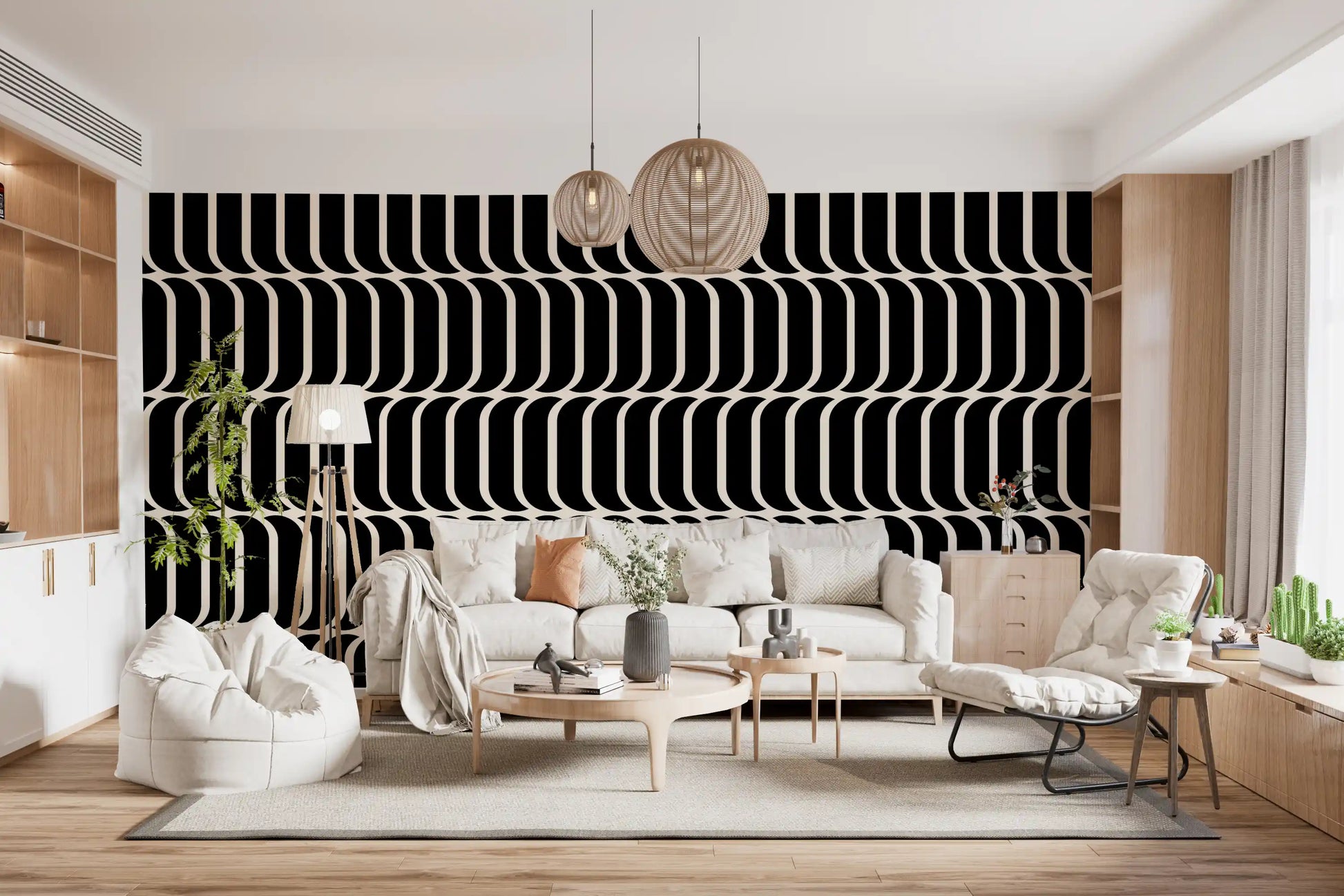 Minimalist Arch Geometric Wallpaper⁠