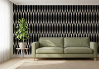 Minimalist Vertical Geometric Lattice Wallpaper⁠