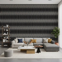 Minimalist Vertical Geometric Lattice Wallpaper⁠