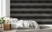 Minimalist Vertical Geometric Lattice Wallpaper⁠