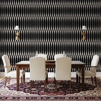Minimalist Vertical Geometric Lattice Wallpaper⁠