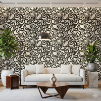 Interwoven Monochromatic Curves Wallpaper⁠