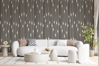 Interlocking Monochromatic Stripes Wallpaper⁠