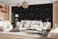 Enchanted Monochrome Garden Wallpaper⁠