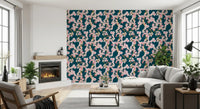 Midnight Cherry Blossom Trails Wallpaper⁠
