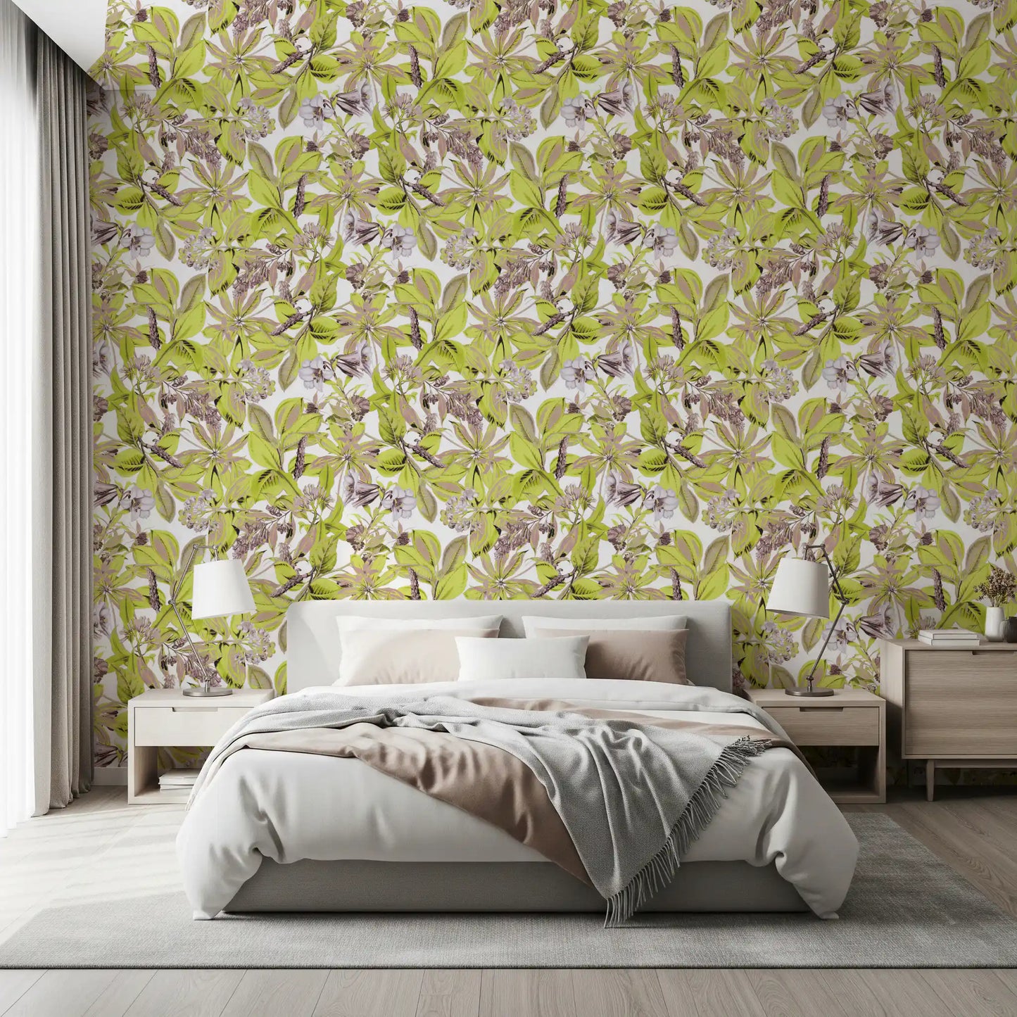 Lush Botanical Garden Foliage Wallpaper⁠