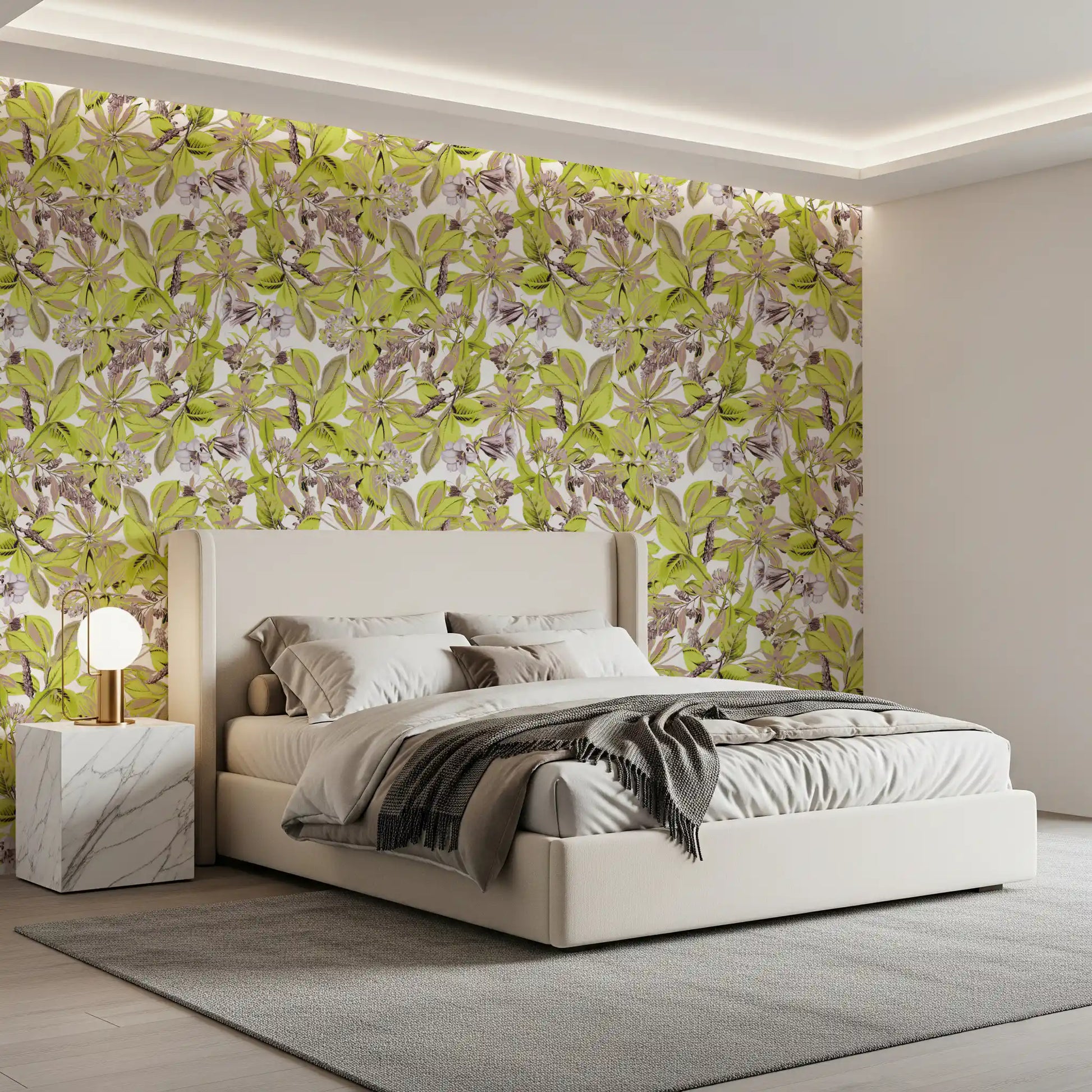 Lush Botanical Garden Foliage Wallpaper⁠