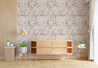 Soft Earthy Abstract Collage Wallpaper⁠