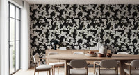 Abstract Cream Branch Pattern Wallpaper⁠