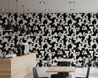 Abstract Cream Branch Pattern Wallpaper⁠