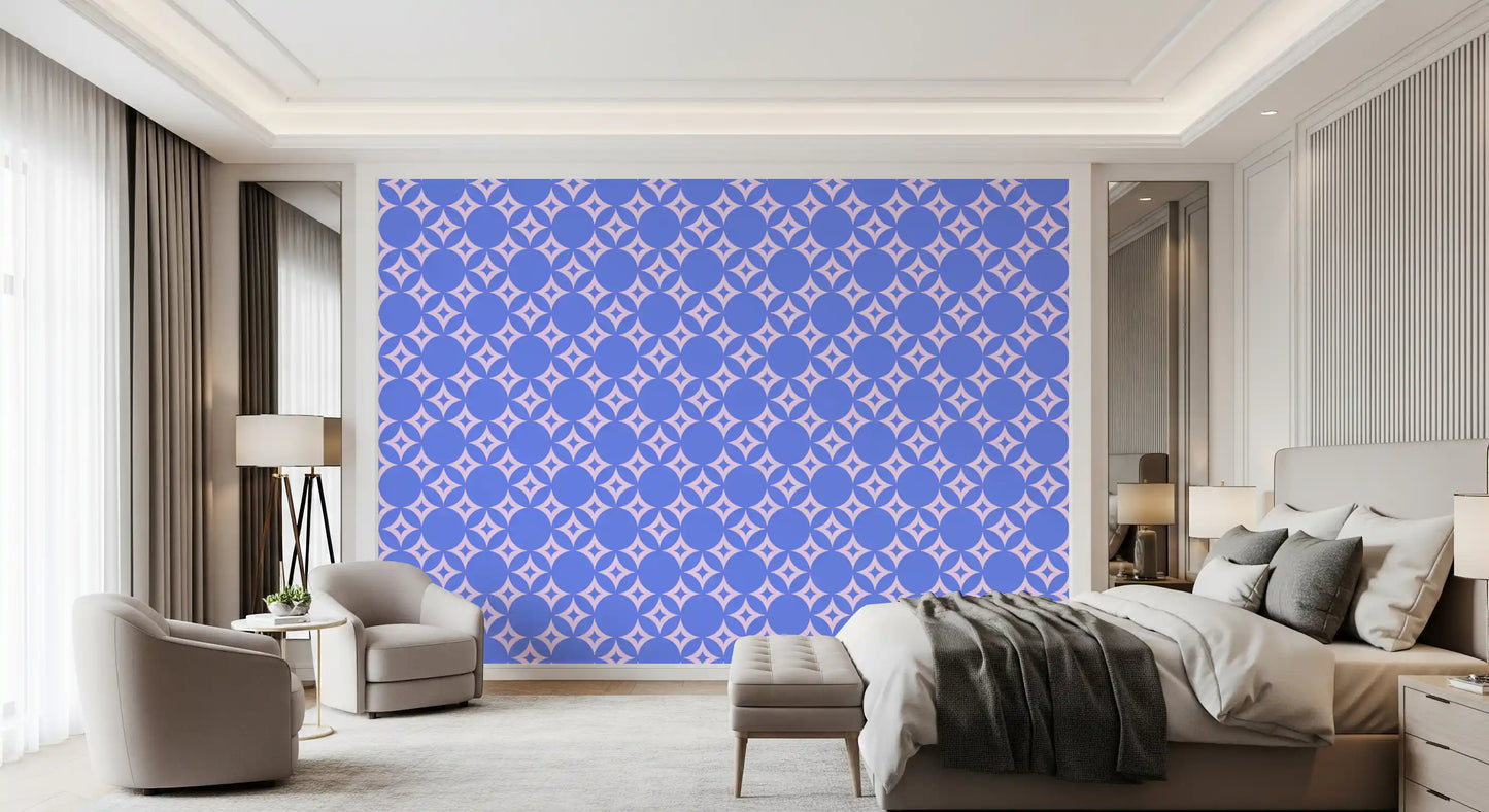 Geometric Starburst Pattern Wallpaper⁠
