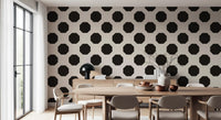 Minimalist Black Octagon Grid Wallpaper⁠
