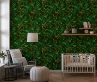 Fluid Camo Texture in Earth Tones Wallpaper⁠