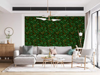 Fluid Camo Texture in Earth Tones Wallpaper⁠