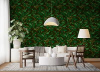 Fluid Camo Texture in Earth Tones Wallpaper⁠