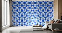 Azure Petal Geometry Wallpaper⁠