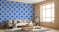 Azure Petal Geometry Wallpaper⁠