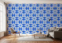 Azure Petal Geometry Wallpaper⁠