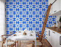 Azure Petal Geometry Wallpaper⁠