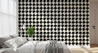 Abstract Ink Geometric Grid Wallpaper⁠
