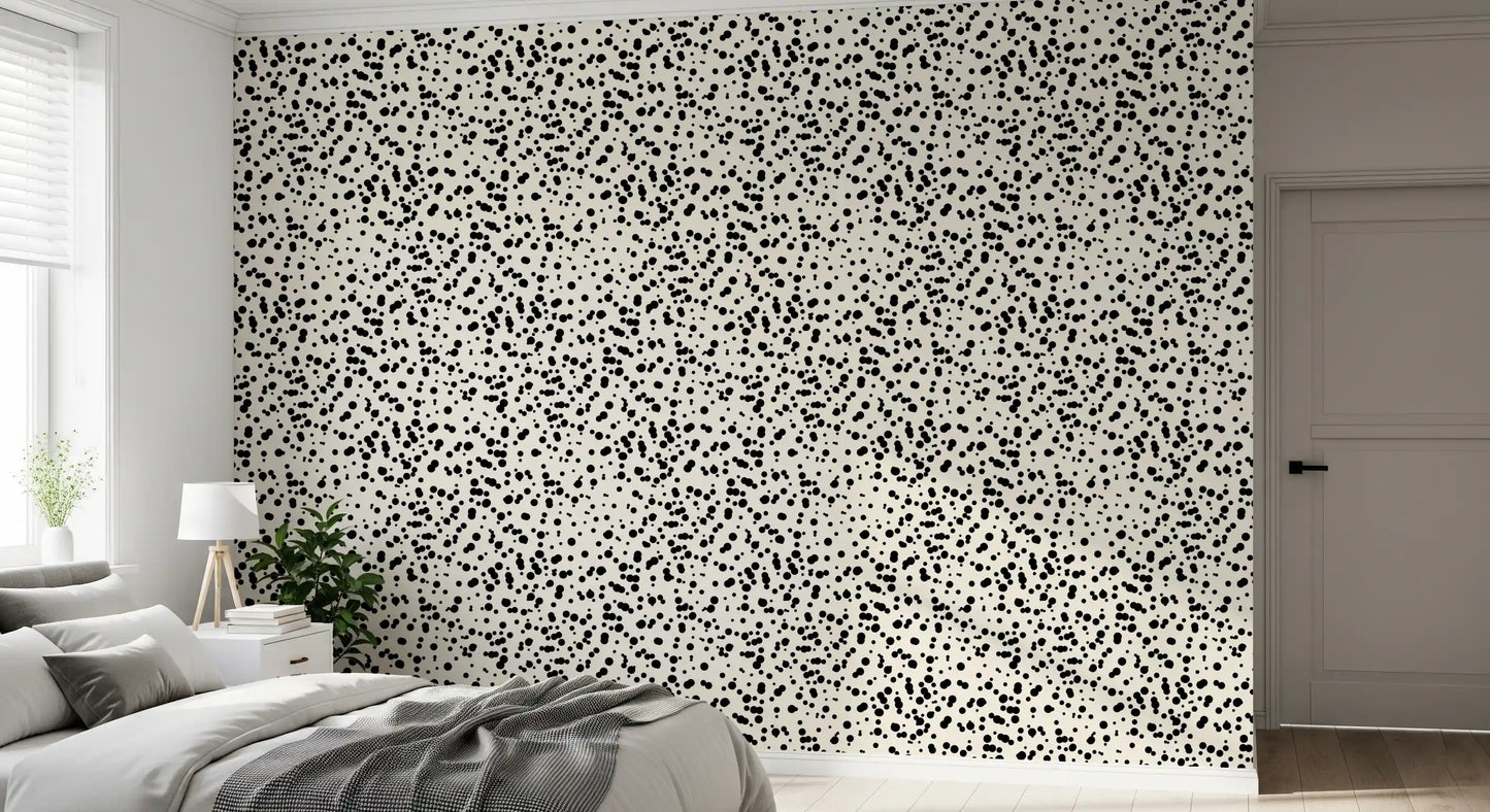 Monochrome Spotted Artistry Wallpaper⁠
