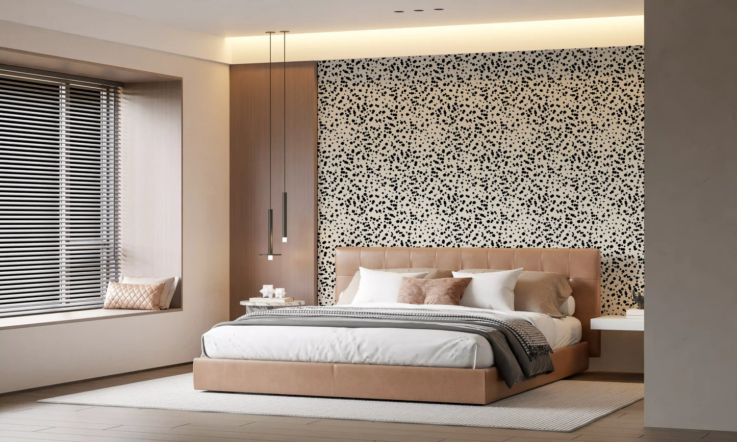 Monochrome Spotted Artistry Wallpaper⁠