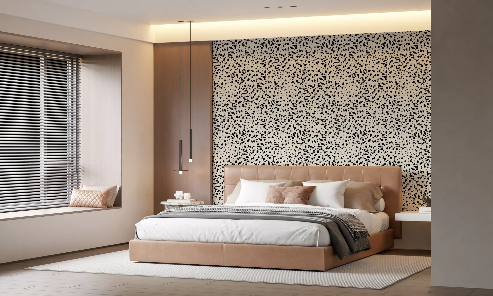 Monochrome Spotted Artistry Wallpaper⁠