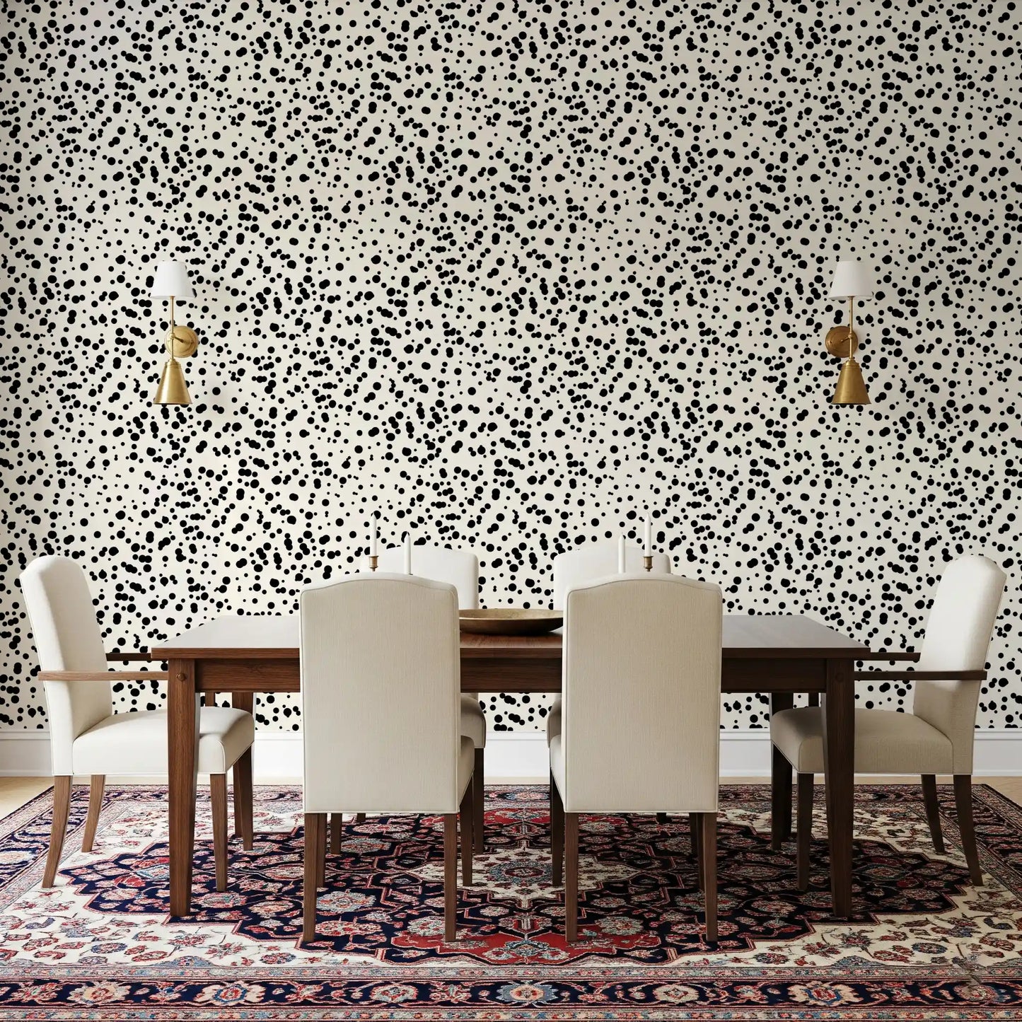 Monochrome Spotted Artistry Wallpaper⁠
