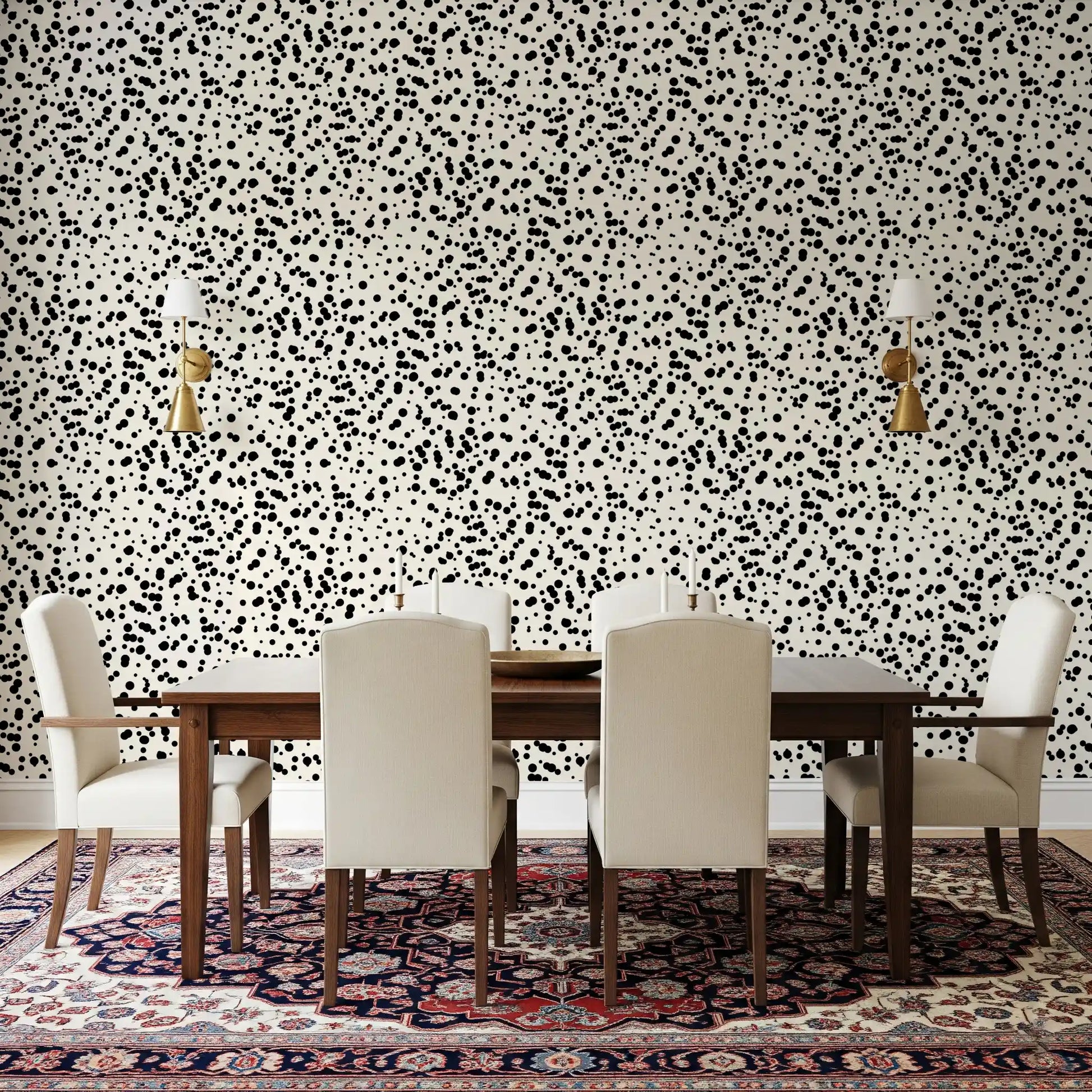 Monochrome Spotted Artistry Wallpaper⁠