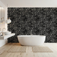 Monochrome Scattered Dots Pattern Wallpaper⁠