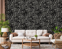 Monochrome Scattered Dots Pattern Wallpaper⁠