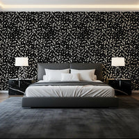 Monochrome Scattered Dots Pattern Wallpaper⁠
