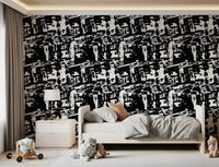 Stark Graphic Ink Strokes Wallpaper⁠