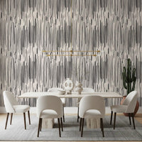 Monochrome Vertical Brushstroke Wallpaper⁠