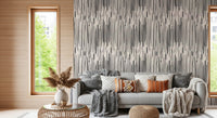 Monochrome Vertical Brushstroke Wallpaper⁠