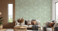 Heritage Floral Line Art Design Wallpaper⁠