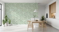 Heritage Floral Line Art Design Wallpaper⁠