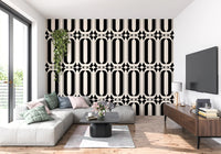 Graphic Interlocking Curves Wallpaper⁠