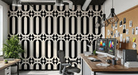 Graphic Interlocking Curves Wallpaper⁠