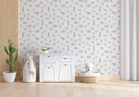 Oceanic Sketch Marine Life Pattern Wallpaper⁠