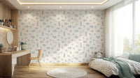Oceanic Sketch Marine Life Pattern Wallpaper⁠