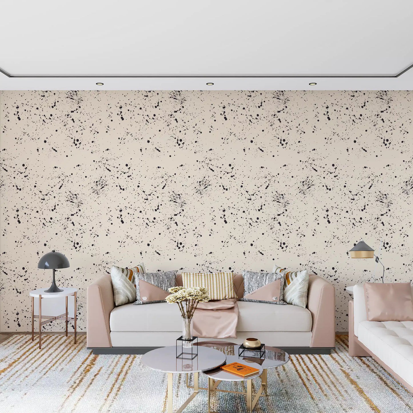 Ink Splatter Minimalism Wallpaper⁠