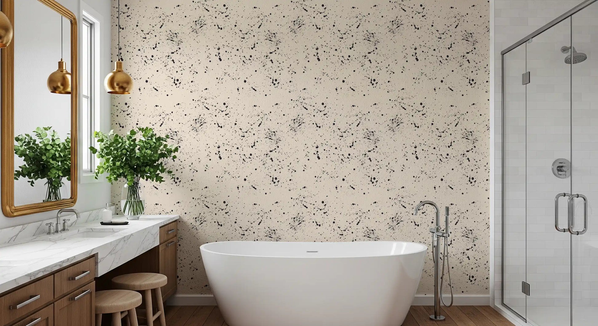 Ink Splatter Minimalism Wallpaper⁠
