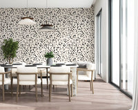 Black and Cream Ink Splatter Wallpaper⁠