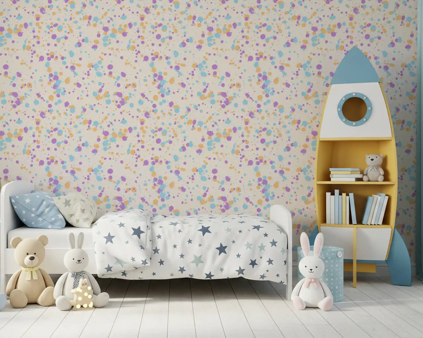 Painterly Dot Composition Wallpaper⁠