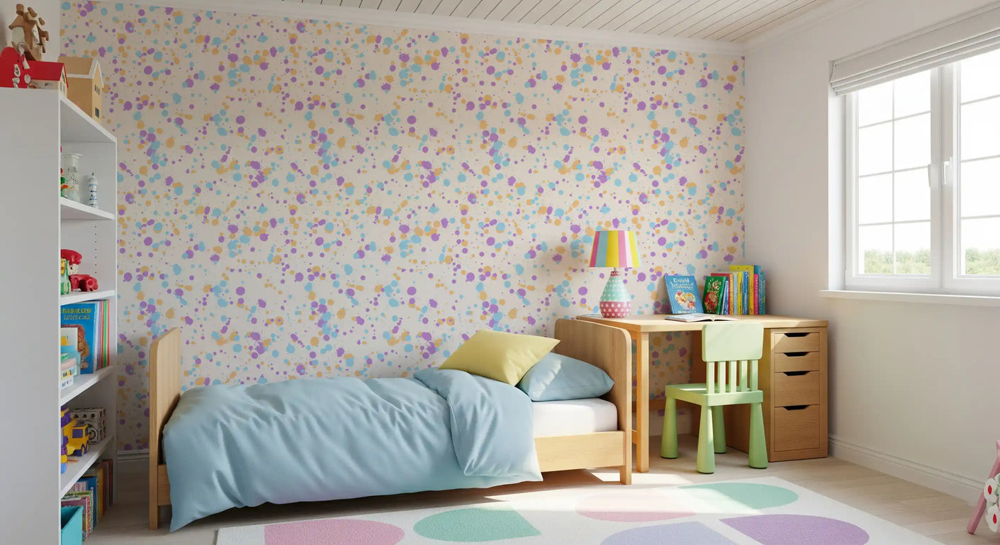 Painterly Dot Composition Wallpaper⁠