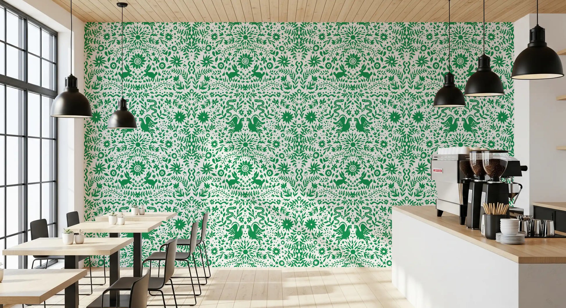 Whimsical Woodland Greenery Wallpaper⁠