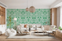 Whimsical Woodland Greenery Wallpaper⁠