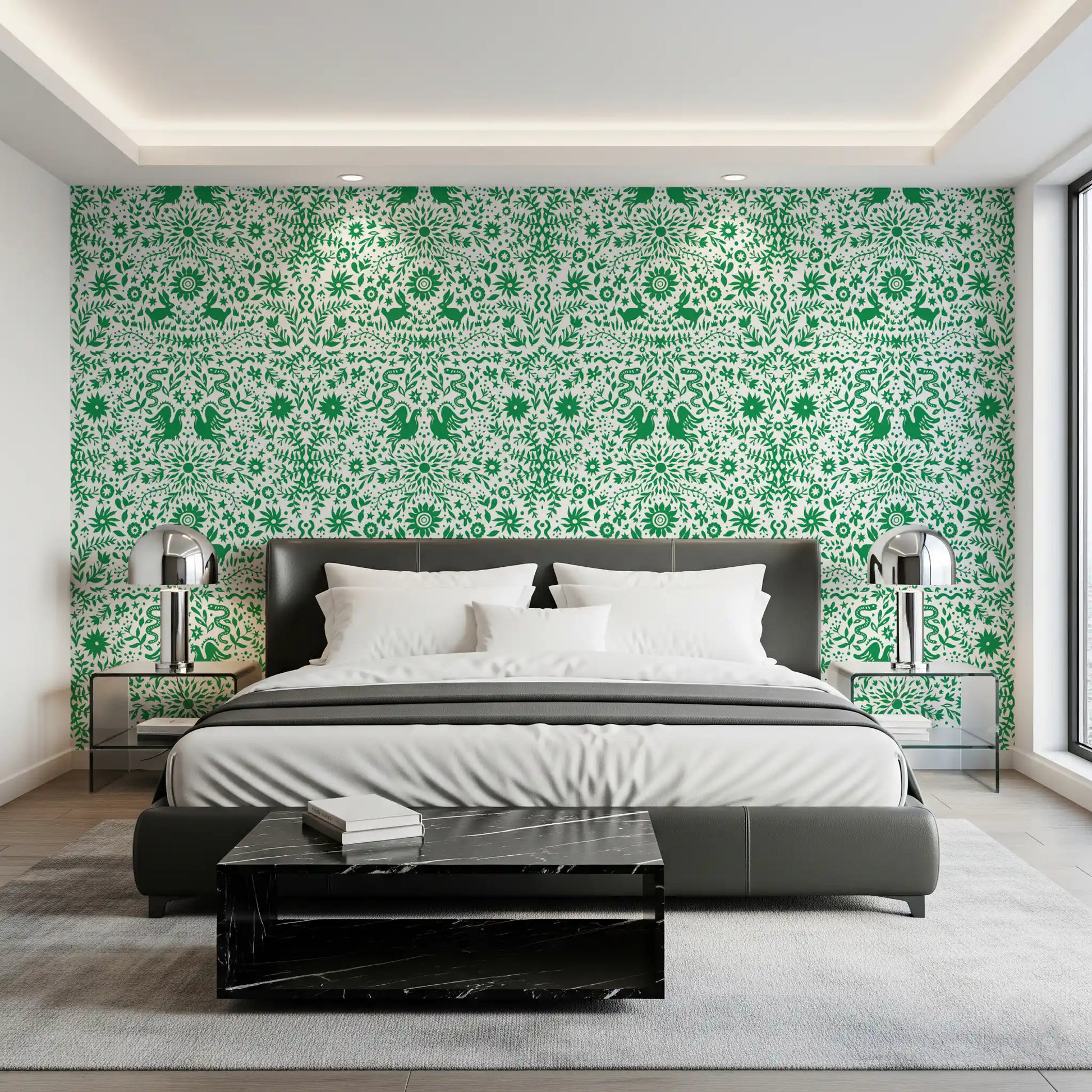Whimsical Woodland Greenery Wallpaper⁠